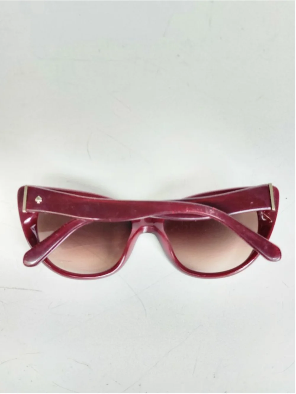 KATE‎ SPADE Emalee Gradient Burgundy Brown Cat Eye Sunglasses